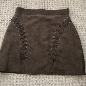 LF Millau Suede Skirt